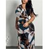image:imageFloerns Womens Plus Size Graduation Dress One Shoulder Mesh Sleeveless Prom Maxi DressesDark Blue