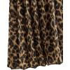 image:imageFloerns Womens Floral Print Boho Elastic Waist Scarf Print Pleated Midi SkirtMulti Cheetah