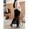 image:imageFloerns Womens High Waisted Lace Skirt Western Concert Outfit Party Long SkirtsBlack