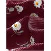 image:imageFloerns Womens Plus Size Boho Floral Milkmaid Bow Tie Ruched Cami Summer Holiday Flowy Mini DressBurgundy