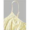 image:imageFloerns Womens Plus Size Boho Floral Milkmaid Bow Tie Ruched Cami Summer Holiday Flowy Mini DressYellow