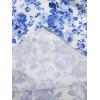image:imageFloerns Womens Plus Size Floral Square Neck Flounce Short Sleeve A Line Maxi DressBlue and White