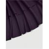 image:imageFloerns Womens Plus Size Off The Shoulder Mini Dress Metal Floral Layered Party A Line DressesPurple