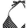 image:imageFloerns Womens Plus Size One Piece Swimsuit Floral Print Halter Tie Back Short Sleeve BeachwearBlack Polka Dots