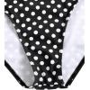 image:imageFloerns Womens Plus Size One Piece Swimsuit Floral Print Halter Tie Back Short Sleeve BeachwearBlack Polka Dots