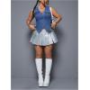 image:imageFloerns Womens Plus Size Sleeveless Button Down Jean Vest V Neck Denim JacketBlue
