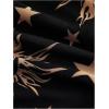 image:imageFloerns Womens Plus Size Vintage Graphic Mesh Cami Dress Draped Bodycon Long DressesBlack and Gold