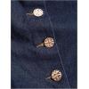 image:imageFloerns Womens Plus Size Y2k Denim Tank Top Button Down Ruffle Square Neck Going Out TopsDark Wash