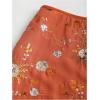 image:imageFloerns Womens Summer Floral Sequin Short Skirt Tie Side Low Waist Beach Vacation SkirtsOrange
