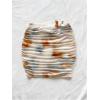 image:imageFloerns Womens Summer Mini Skirt Elastic Waist Ruched Ring Linked Boho Mini SkirtsBlue White Apricot