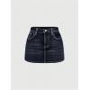image:imageFloerns Womens Wing Embroidery Denim Skirts Rhinestone Stretch Y2k Mini SkirtBlue