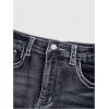 image:imageFloerns Womens Wing Embroidery Denim Skirts Rhinestone Stretch Y2k Mini SkirtBlue