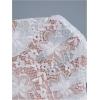 image:imageFloerns Womens Y2K Lace Mini Skirt Cute Low Rise Ruffle Tiered Skirts Aesthetic StreetwearWhite Cream