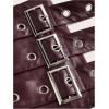 image:imageFloerns Womens Y2k PU Leather Mini Skirt Low Rise Buckle Belt Night Club Bodycon Micro SkirtBurgundy