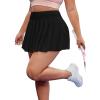 image:imageFloerns Womens Plus Size High Waisted Pleated Tennis Workout SkirtBlack