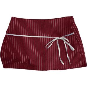 image:imageFloerns Womens Going Out Date Night Brunch Striped Mini Skirt Belted Low Waist Work Short Pinstripe Skirts with BeltBurgundy