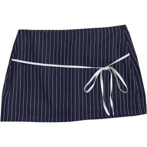 image:imageFloerns Womens Going Out Date Night Brunch Striped Mini Skirt Belted Low Waist Work Short Pinstripe Skirts with BeltDark Blue