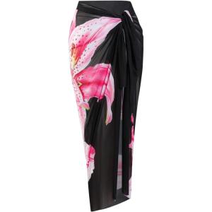 image:imageFloerns Womens Plus Size Swimsuit Cover Up Floral Sarong Wraps Skirt Bathing SuitFloral Multi