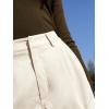 image:imageFloerns Womens Casual Solid High Waist Wide Leg Shorts with Pocket0khaki