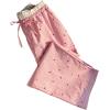 image:imageFloerns Womens Y2k Striped Straight Leg Pants Heart Lounge Pj Casual Beach Bottoms with PocketPink