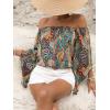 image:imageFloerns Womens Boho Off Shoulder 34 Bell Sleeve Summer Blouse TopA Multi Paisley