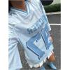 image:imageFloerns Womens Camo Print Team Sports T Shirts V Neck Basketball Jersey Tee ShirtsBlue