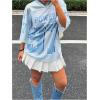 image:imageFloerns Womens Camo Print Team Sports T Shirts V Neck Basketball Jersey Tee ShirtsBlue