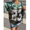 image:imageFloerns Womens Camo Print Team Sports T Shirts V Neck Basketball Jersey Tee ShirtsDeep Green