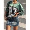 image:imageFloerns Womens Camo Print Team Sports T Shirts V Neck Basketball Jersey Tee ShirtsDeep Green