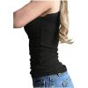 image:imageFloerns Womens Gothic Skull Print Sleeveless Cami Lace Trim Rib Knit Camisole TopBlack
