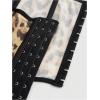 image:imageFloerns Womens Leopard Strapless Tube Top Lace Sleeveless Bandeau Cheetah Bustier TopsBrown Multi
