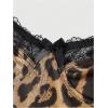 image:imageFloerns Womens Leopard Strapless Tube Top Lace Sleeveless Bandeau Cheetah Bustier TopsBrown Multi