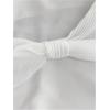 image:imageFloerns Womens Plus Size Asymmetrical Neck Blouses Elegant Short Sleeve Tie Waist Work ShirtsWhite