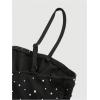image:imageFloerns Womens Rhinestone Spaghetti Strap Crop Cami Top Ruched Going Out CamisoleBlack