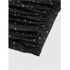 image:imageFloerns Womens Rhinestone Spaghetti Strap Crop Cami Top Ruched Going Out CamisoleBlack