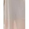 image:imageFloerns Womens Sheer Drop Shoulder Blouse Long Sleeve Collar Button Loose Shirts TopsApricot