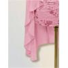 image:imageFloerns Womens Sheer Mesh Shawl Wraps High Low Ruffle Hem Beach Cover Up Poncho TopsPink