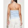 image:imageFloerns Womens Y2k Party Clubwear Halter Tops Sleeveless Contrast Sequin Cute Going Out CamisoleBlue