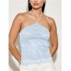 image:imageFloerns Womens Y2k Party Clubwear Halter Tops Sleeveless Contrast Sequin Cute Going Out CamisoleBlue