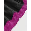 image:imageFloerns Womens Y2k Rhinestone Tops Lace Halter Neck Grunge Ruched Rhinestone Tee TopsBlack and Purple