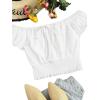 image:imageFloerns womens Crop TopWhite