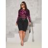 image:imageWomen s Plus Casual Size TopsHot Pink