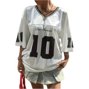 image:imageFloerns Womens Camo Print Team Sports T Shirts V Neck Basketball Jersey Tee ShirtsWhite