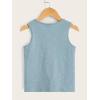 image:imageFloerns Boys 3 Pcs Sleeveless Crew Neck Pocket Casual Solid Tank TopDusty Blue