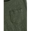 image:imageFloerns Boys 3 Pcs Sleeveless Crew Neck Pocket Casual Solid Tank TopGreen Beige