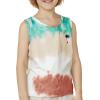 image:imageFloerns Boys Tie Dye Sleeveless Tank Top Crewneck Hawaiian Tree Print ShirtsWhite Blue