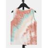 image:imageFloerns Boys Tie Dye Sleeveless Tank Top Crewneck Hawaiian Tree Print ShirtsWhite Blue