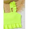 image:imageFloerns Girls 2 Piece Bathing Suit Ruffle Trim Summer Bikini SwimsuitYellow