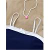 image:imageFloerns Girls 2 Piece Colorblock Spaghetti Strap Swimsuit Beach Vacation Bathing SuitDark Blue