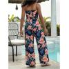 image:imageFloerns Girls 2 Piece Outfit Hawaiian Tropical Crop Cami Tops and Boho Pants SetDeep Blue